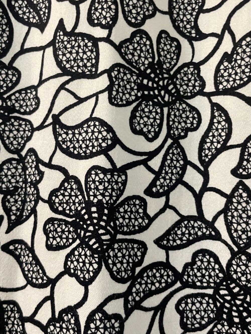Under Skies Black and White Floral Mini Lined dress Size S - Picture 7 of 8